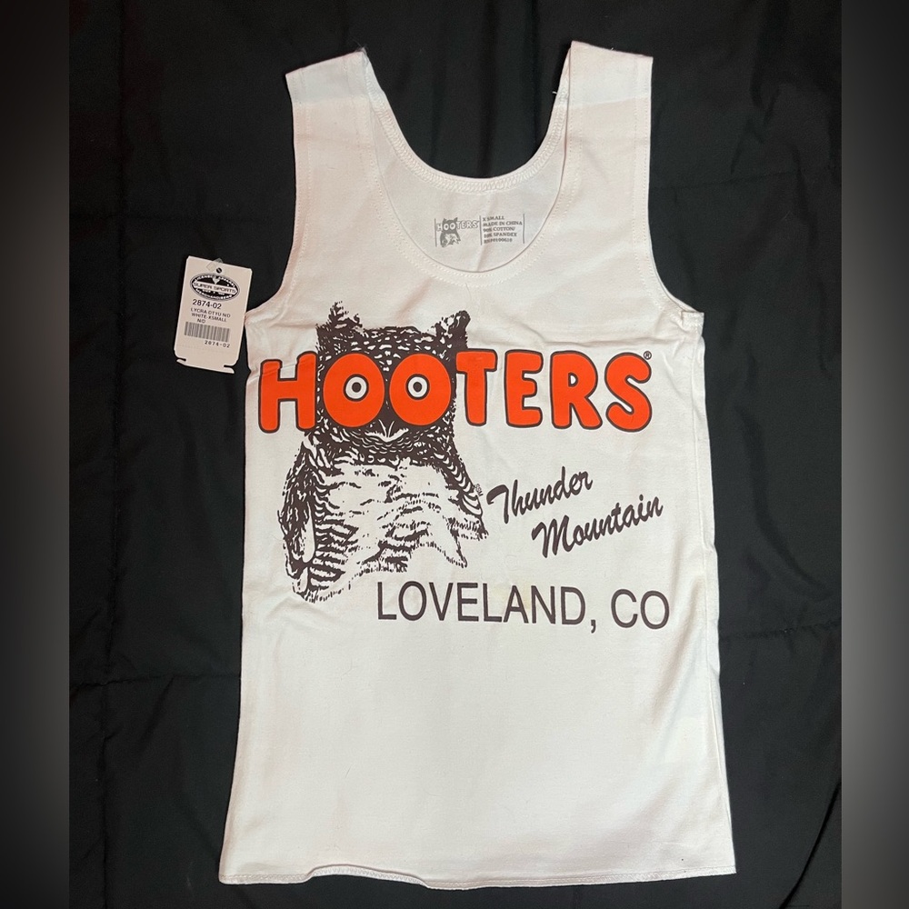 Hooters Official Vintage Uniform Top- XS Loveland, CO “Thunder Mountain” Edition